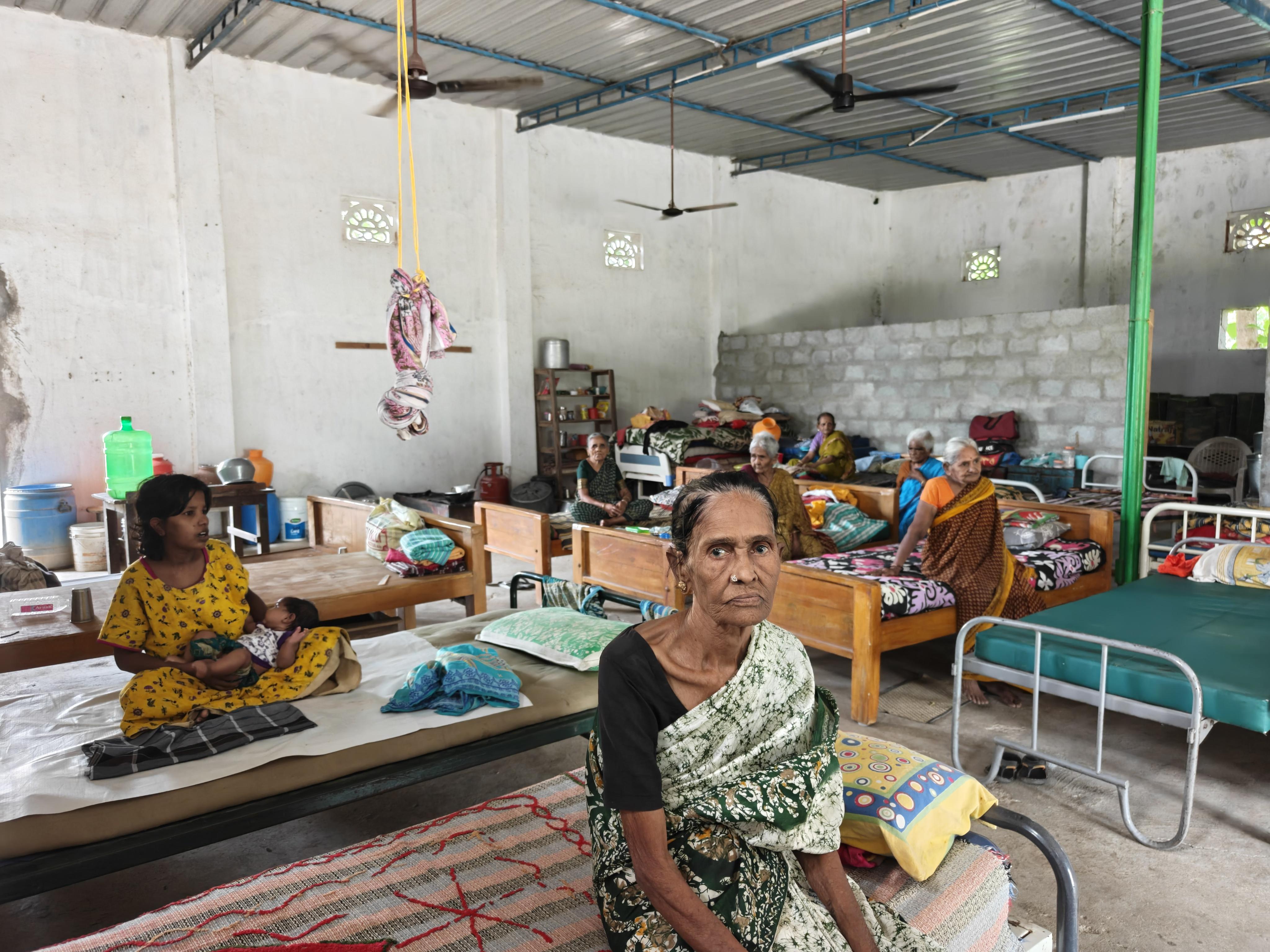 Residents inside our old-age home